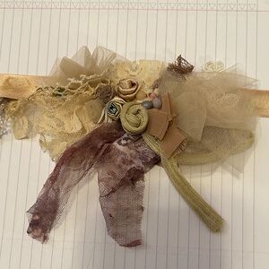 Choker Necklace Boho Fairy Cottage Core Lace Pink Cosplay Halloween